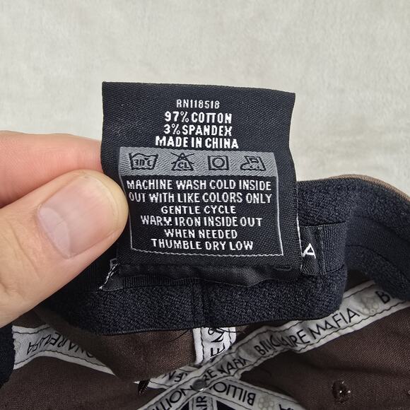 Vintage Billionaire Mafia Flex-fit Hat Brown One Size Streetwear Music Art - Picture 10 of 10